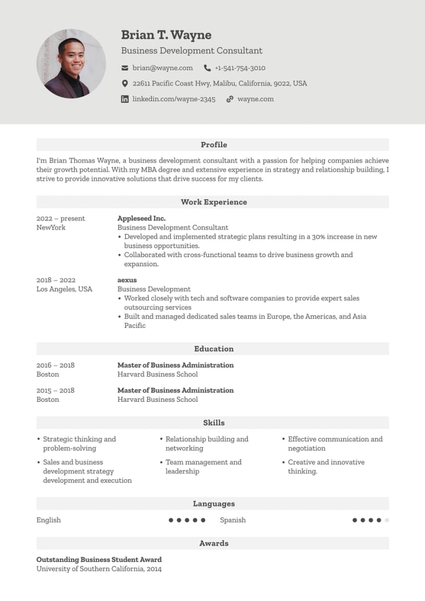 Resume Template 2